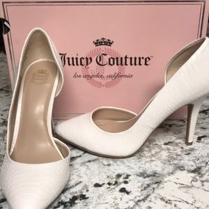 Juicy Couture White Heels